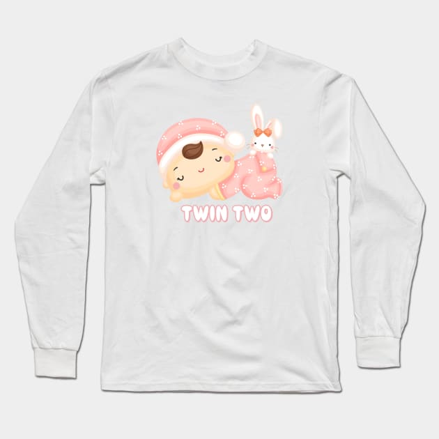 Twin girl two Long Sleeve T-Shirt by KOTOdesign